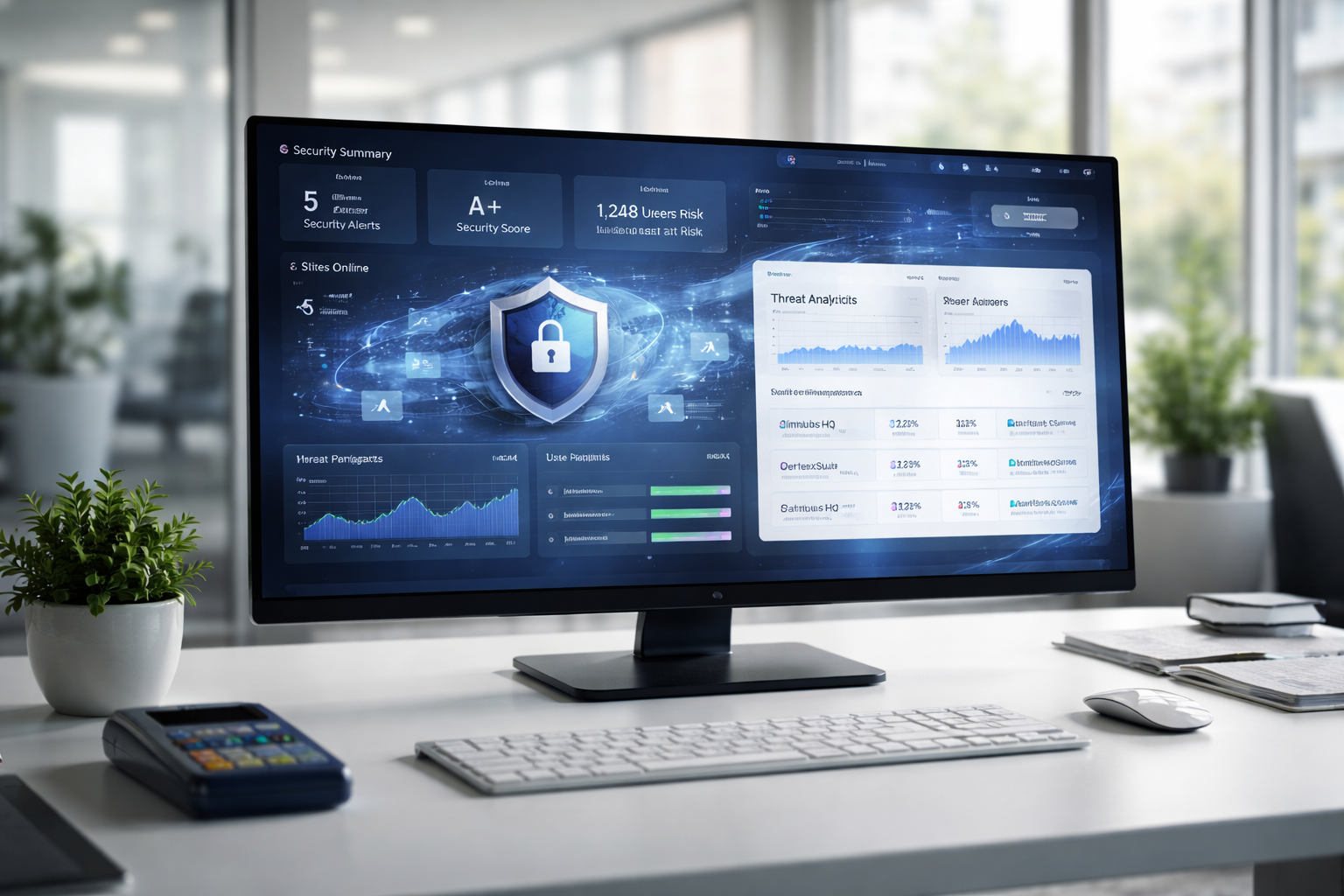 Enterprise dashboard - Centralized control, analytics, multi-site management